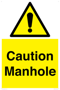 Caution Manhole